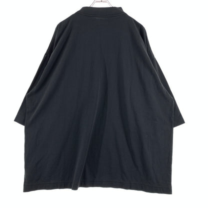 【中古品】【メンズ】 YEEZY イージー × GAP ギャップ 別注 コラボ SMALL LOGO 3/4 SLEEVE T-SHIRT 471310-04 スモール ロゴ 3/4 スリーブ Tシャツ トップス ビッグシルエット 142-260720-ko-06-tei サイズ：S カラー：ブラック 万代Net店