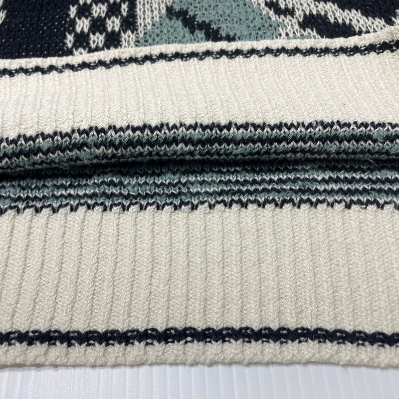 【中古品】【メンズ】 FICCE YOSHIYUKI KONISHI フィッチェ ヨシユキコニシ 3D DESIGN S/S KNIT スリーディー デザイン ショートスリーブ ニット 半袖 トップス 147-260701-sa-06-tei サイズ：不明 カラー：総柄 万代Net店