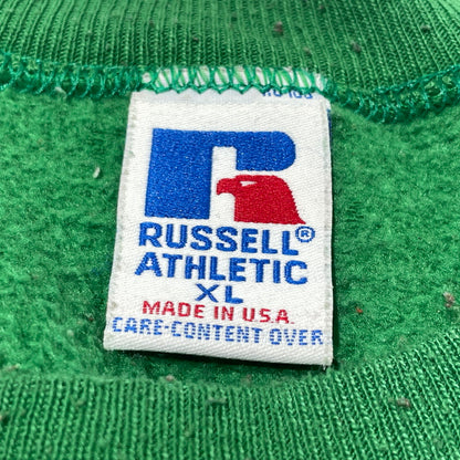 【現状渡し品】【メンズ】 RUSSELL ATHLETIC ラッセル アスレティック 90’s ATHLETIC DEPT SWEAT 90年代 アスレティック デパートメント スウェット 長袖 トップス トレーナー 145-260808-sa-06-tei サイズ：XL カラー：グリーン 万代Net店