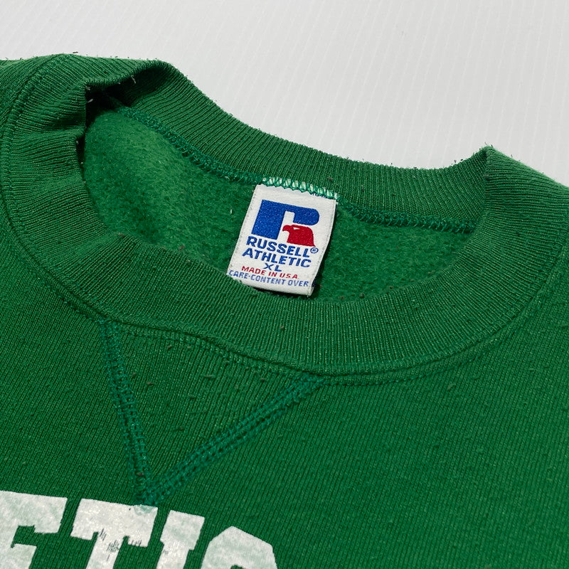 【現状渡し品】【メンズ】 RUSSELL ATHLETIC ラッセル アスレティック 90’s ATHLETIC DEPT SWEAT 90年代 アスレティック デパートメント スウェット 長袖 トップス トレーナー 145-260808-sa-06-tei サイズ：XL カラー：グリーン 万代Net店