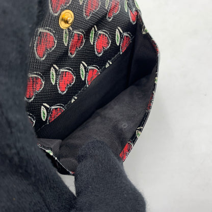 【中古品】【メンズ/レディース】 PRADA プラダ 1MV204 SAFFIANO+SV.LOV レザーウォレット 二つ折り財布 サフィアーノ ロゴ 181-260709-ko-10-tei カラー：ブラック 万代Net店