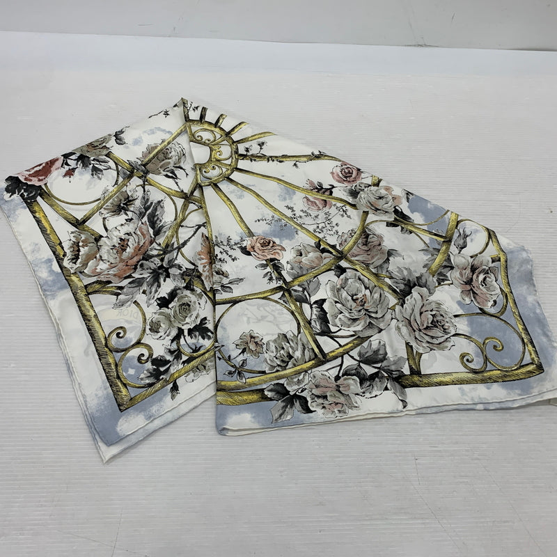 【中古品】【メンズ/レディース】 Christian Dior クリスチャン ディオール LARGE FORMAT SILK 31GRA090I613 ラージ シルク スカーフ アクセサリー 183-260709-ko-21-tei カラー：花柄 万代Net店