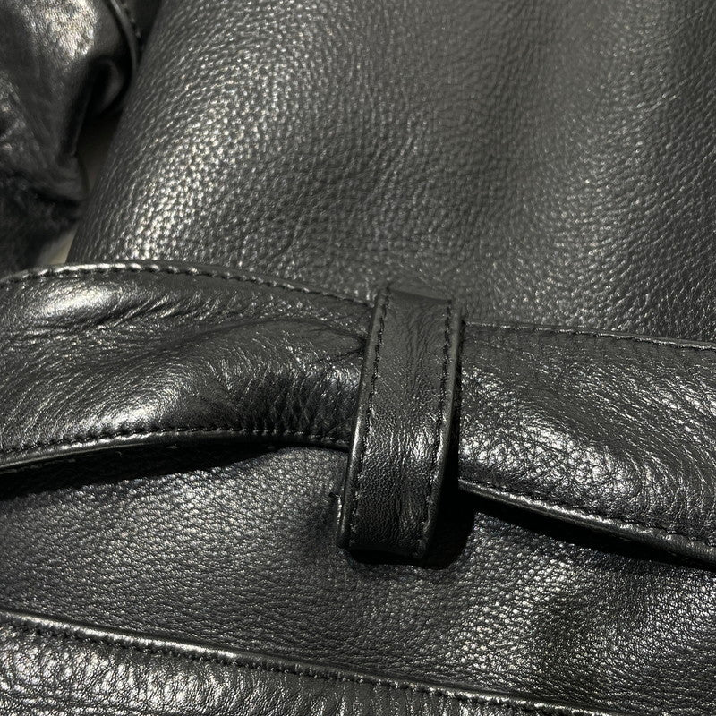 【中古品】【メンズ】 MOTO FIELD モト フィールド COWHIDE LEATHER RIDERS 牛革レザー ライダース ジャケット アウター 145-260701-sa-07-tei サイズ：LL カラー：ブラック 万代Net店