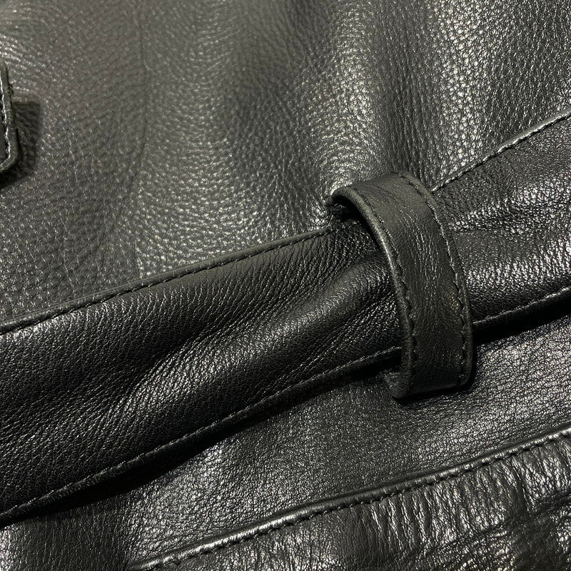 【中古品】【メンズ】 MOTO FIELD モト フィールド COWHIDE LEATHER RIDERS 牛革レザー ライダース ジャケット アウター 145-260701-sa-07-tei サイズ：LL カラー：ブラック 万代Net店