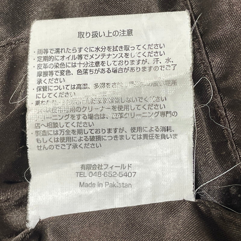【中古品】【メンズ】 MOTO FIELD モト フィールド COWHIDE LEATHER RIDERS 牛革レザー ライダース ジャケット アウター 145-260701-sa-07-tei サイズ：LL カラー：ブラック 万代Net店