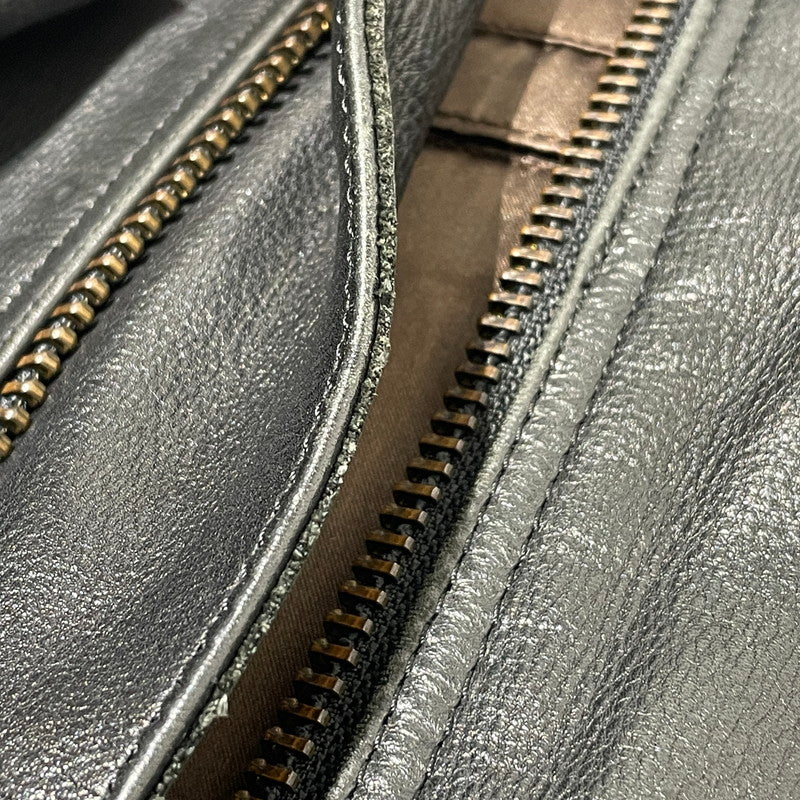 【中古品】【メンズ】 MOTO FIELD モト フィールド COWHIDE LEATHER RIDERS 牛革レザー ライダース ジャケット アウター 145-260701-sa-07-tei サイズ：LL カラー：ブラック 万代Net店