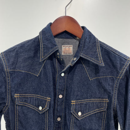 【中古品】【メンズ】 THE FLAT HEAD ザフラットヘッド デニムウエスタンシャツ 145-260818-nm-66-tei サイズ：34 万代Net店