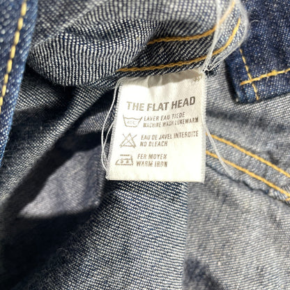 【中古品】【メンズ】 THE FLAT HEAD ザフラットヘッド デニムウエスタンシャツ 145-260818-nm-66-tei サイズ：34 万代Net店