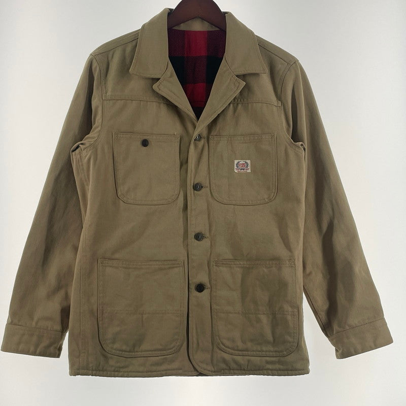 【中古品】【メンズ】 THE FLAT HEAD ザ フラット ヘッド HEAVY TWII JACKET LOT-HCJ-01W ヘビー ツイル ジャケット アウター 145-260701-sa-15-tei サイズ：36 カラー：ベージュ 万代Net店