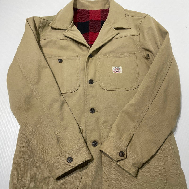 【中古品】【メンズ】 THE FLAT HEAD ザ フラット ヘッド HEAVY TWII JACKET LOT-HCJ-01W ヘビー ツイル ジャケット アウター 145-260701-sa-15-tei サイズ：36 カラー：ベージュ 万代Net店
