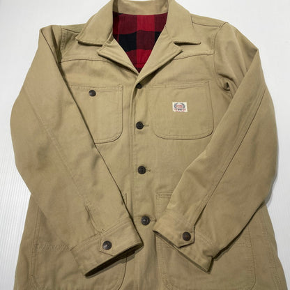 【中古品】【メンズ】 THE FLAT HEAD ザ フラット ヘッド HEAVY TWII JACKET LOT-HCJ-01W ヘビー ツイル ジャケット アウター 145-260701-sa-15-tei サイズ：36 カラー：ベージュ 万代Net店