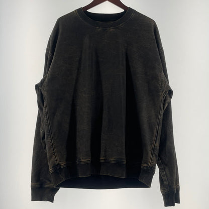 【中古品】【メンズ】 DIESEL D-KRIB ディーゼル ディー クリブ TRACK SWEAT - SHIRT トラック スウェット シャツ 長袖 トップス トレーナー 141-260701-sa-11-tei サイズ：L カラー：ブラウン 万代Net店