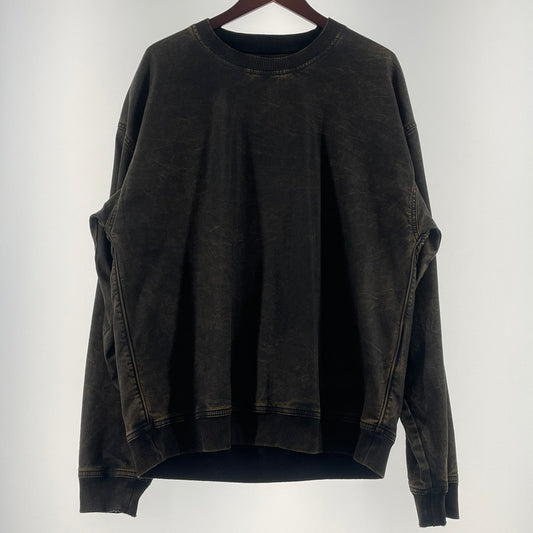 【中古品】【メンズ】 DIESEL D-KRIB ディーゼル ディー クリブ TRACK SWEAT - SHIRT トラック スウェット シャツ 長袖 トップス トレーナー 141-260701-sa-11-tei サイズ：L カラー：ブラウン 万代Net店
