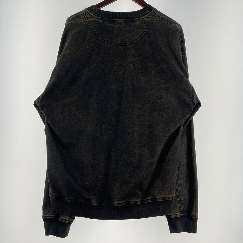 【中古品】【メンズ】 DIESEL D-KRIB ディーゼル ディー クリブ TRACK SWEAT - SHIRT トラック スウェット シャツ 長袖 トップス トレーナー 141-260701-sa-11-tei サイズ：L カラー：ブラウン 万代Net店