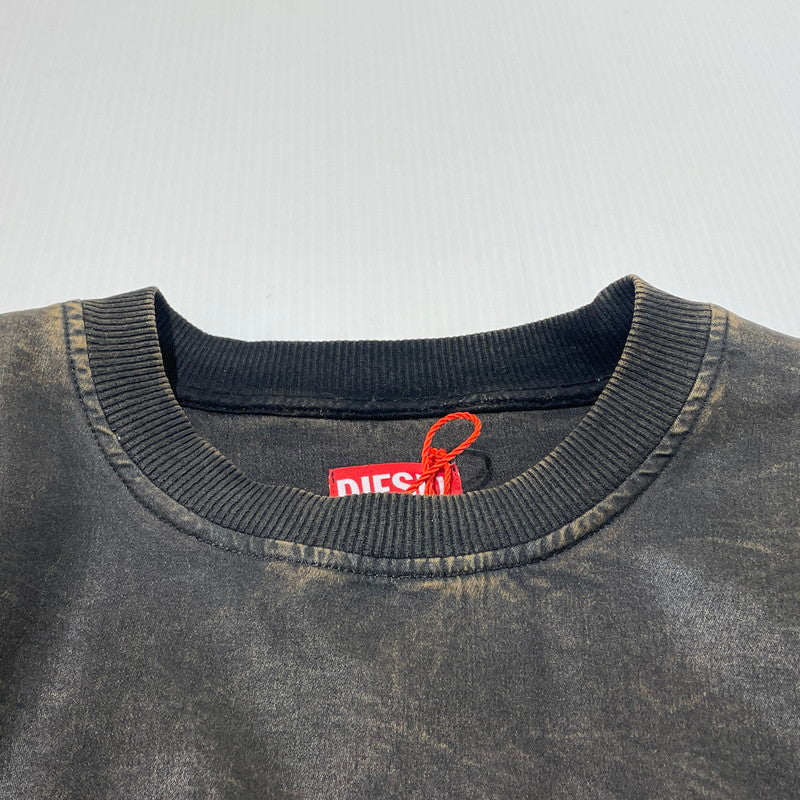 【中古品】【メンズ】 DIESEL D-KRIB ディーゼル ディー クリブ TRACK SWEAT - SHIRT トラック スウェット シャツ 長袖 トップス トレーナー 141-260701-sa-11-tei サイズ：L カラー：ブラウン 万代Net店