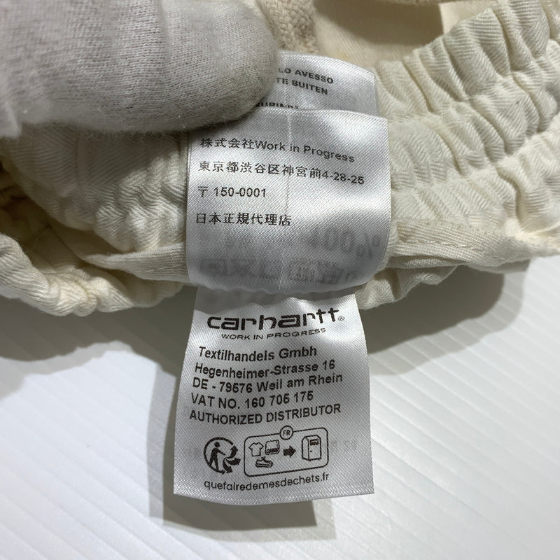 【現状渡し品】【メンズ】 Carhartt WIP カーハート ワークインプログレス RAINER SHORT I033133 レイナー ショーツ ボトムス ハーフパンツ ヘリンボーン 156-260701-ko-06-tei サイズ：M カラー：ホワイト 万代Net店