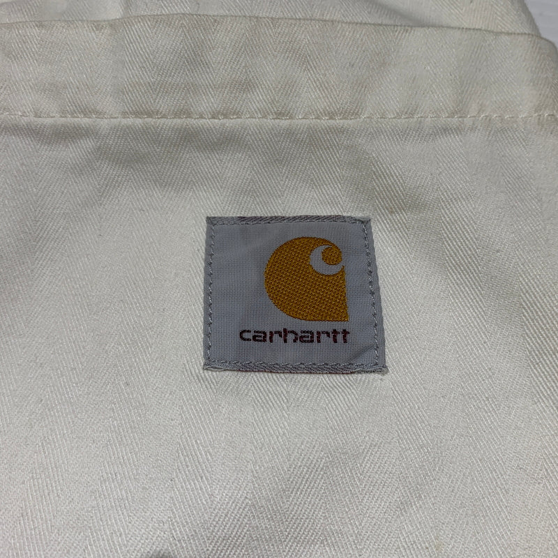 【現状渡し品】【メンズ】 Carhartt WIP カーハート ワークインプログレス RAINER SHORT I033133 レイナー ショーツ ボトムス ハーフパンツ ヘリンボーン 156-260701-ko-06-tei サイズ：M カラー：ホワイト 万代Net店