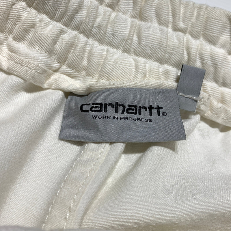 【現状渡し品】【メンズ】 Carhartt WIP カーハート ワークインプログレス RAINER SHORT I033133 レイナー ショーツ ボトムス ハーフパンツ ヘリンボーン 156-260701-ko-06-tei サイズ：M カラー：ホワイト 万代Net店