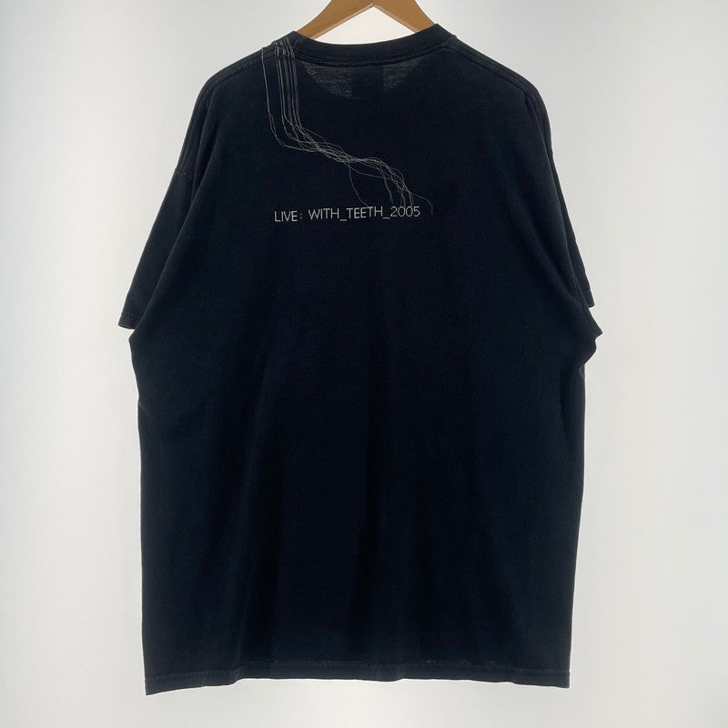 【中古品】【メンズ】 GIANT ジャイアント NINE INCH NAILS WITH TEETH 2005 TOUR TEE ナイン インチ ネイルズ ウィズ ティース 2005 ツアー Ｔシャツ 半袖 トップス 145-260701-sa-23-tei サイズ：不明 カラー：ブラック 万代Net店