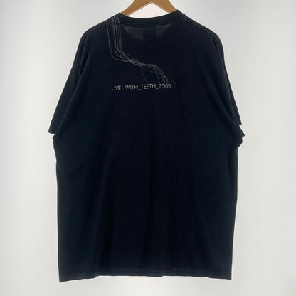 【中古品】【メンズ】 GIANT ジャイアント NINE INCH NAILS WITH TEETH 2005 TOUR TEE ナイン インチ ネイルズ ウィズ ティース 2005 ツアー Ｔシャツ 半袖 トップス 145-260701-sa-23-tei サイズ：不明 カラー：ブラック 万代Net店