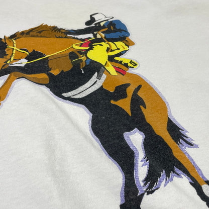 【現状渡し品】【メンズ】 UNKNOWN ユーズド MARLBORO COWBOY TEE マルボロ カウボーイ Ｔシャツ 半袖 トップス 145-260701-sa-25-tei サイズ：不明 カラー：ホワイト 万代Net店