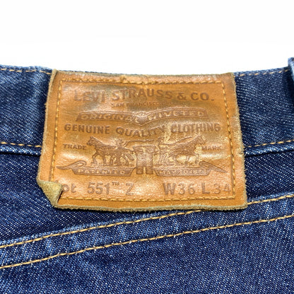 【中古品】【メンズ】 Levi's リーバイス 551Z DENIM PANTS PC9-A1183-0000 デニムパンツ ボトムス ジーンズ ボタン裏 刻印5244 156-260701-ko-12-tei サイズ：36 カラー：インディゴ 万代Net店
