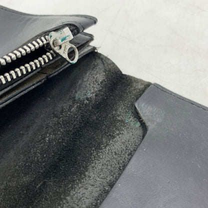 【現状渡し品】【メンズ】 CREAM SODA クリームソーダ BALL CHAIN LEATHER WALLET ボールチェーン レザーウォレット 長財布 バイカーウォレット スカルボタン付き 200-260709-ko-23-tei サイズ：本体のみ カラー：ブラック 万代Net店