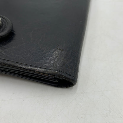 【現状渡し品】【メンズ】 CREAM SODA クリームソーダ BALL CHAIN LEATHER WALLET ボールチェーン レザーウォレット 長財布 バイカーウォレット スカルボタン付き 200-260709-ko-23-tei サイズ：本体のみ カラー：ブラック 万代Net店