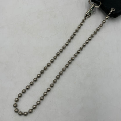 【現状渡し品】【メンズ】 CREAM SODA クリームソーダ BALL CHAIN LEATHER WALLET ボールチェーン レザーウォレット 長財布 バイカーウォレット スカルボタン付き 200-260709-ko-23-tei サイズ：本体のみ カラー：ブラック 万代Net店