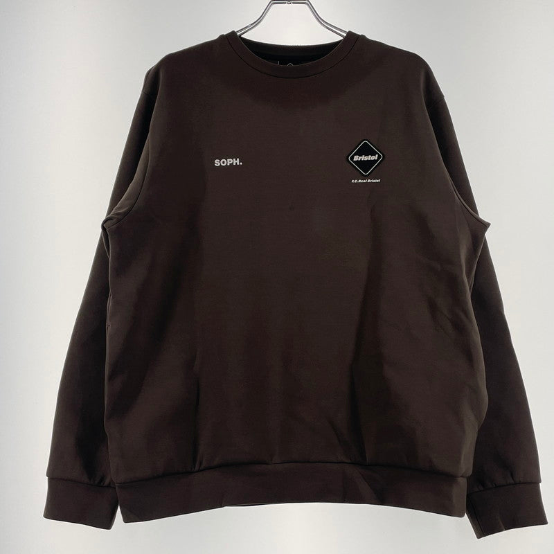 【中古品】【メンズ】 F.C.R.B エフシーアールビー TECH SWEAT CREWNECK TOP FCRB-252074 テック スウェット クルーネック トップ 長袖 トップス トレーナー 142-260701-sa-19-tei サイズ：L カラー：ブラウン 万代Net店