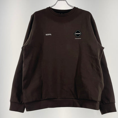 【中古品】【メンズ】 F.C.R.B エフシーアールビー TECH SWEAT CREWNECK TOP FCRB-252074 テック スウェット クルーネック トップ 長袖 トップス トレーナー 142-260701-sa-19-tei サイズ：L カラー：ブラウン 万代Net店