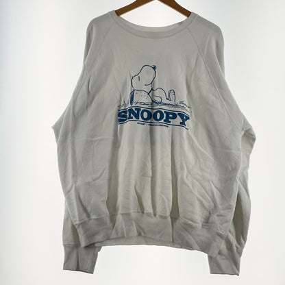 【現状渡し品】【メンズ】 STANDARD CALIFORNIA スタンダード カルフォルニア× SNOOPY スヌーピー 別注コラボ SD COZY MONDAY CREW SWEAT コーギー マンディー クルー スウェット 長袖 トップス トレーナー 140-260701-sa-18-tei サイズ：XL カラー：ホワイト 万代Net店