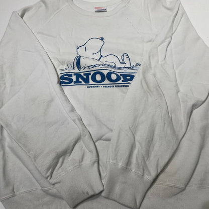 【現状渡し品】【メンズ】 STANDARD CALIFORNIA スタンダード カルフォルニア× SNOOPY スヌーピー 別注コラボ SD COZY MONDAY CREW SWEAT コーギー マンディー クルー スウェット 長袖 トップス トレーナー 140-260701-sa-18-tei サイズ：XL カラー：ホワイト 万代Net店