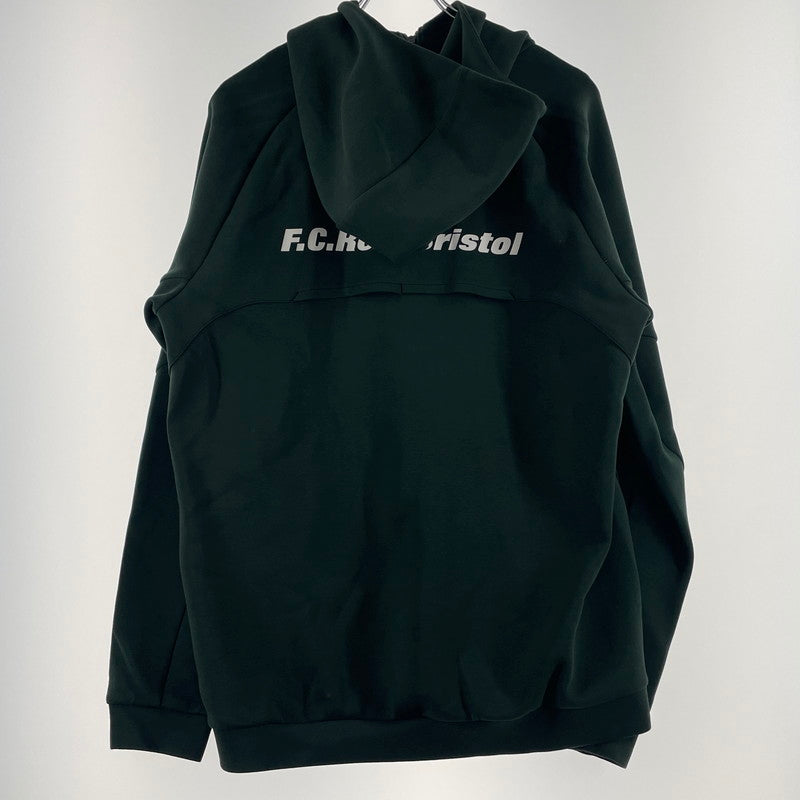 【中古品】【メンズ】 FCRB エフシーアールビー VENTILATION TRAINING HOODIE FCRB-250038 ベンチレーション トレーニング フーディ トップス ジップ パーカー 142-260701-sa-20-tei サイズ：L カラー：グリーン 万代Net店