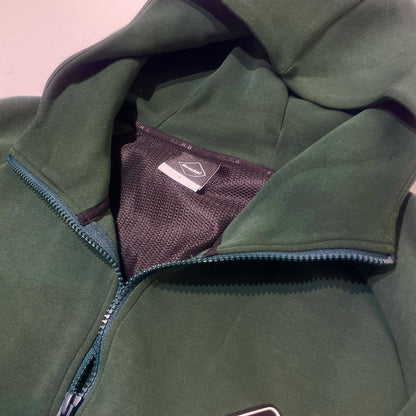 【中古品】【メンズ】 FCRB エフシーアールビー VENTILATION TRAINING HOODIE FCRB-250038 ベンチレーション トレーニング フーディ トップス ジップ パーカー 142-260701-sa-20-tei サイズ：L カラー：グリーン 万代Net店
