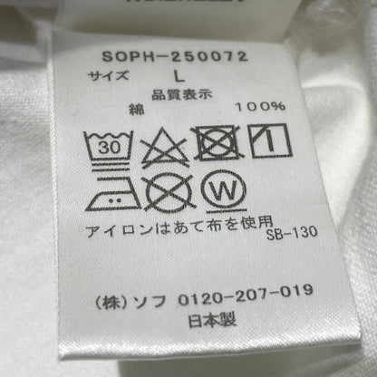 【現状渡し品】【メンズ】 SOPHNET. ソフネット SOPH-250072 SIMON TAYLOR: FLOWER TEE サイモン テイラー フラワー Ｔシャツ 半袖 トップス 140-260701-sa-22-tei サイズ：L カラー：ホワイト 万代Net店