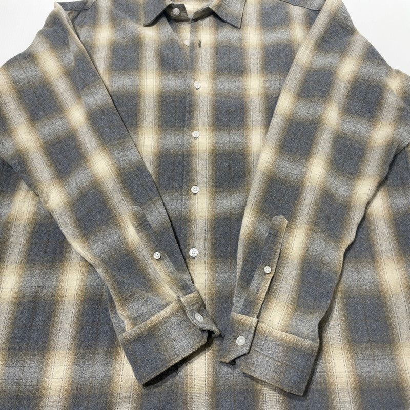 【中古品】【メンズ】 UNIFORM EXPERIMENT ユニフォーム エクスぺリメント FADE SHIRT UE-252059 フェイド シャツ 長袖 トップス 142-260701-sa-14-tei サイズ：3 カラー：ブラウン 万代Net店