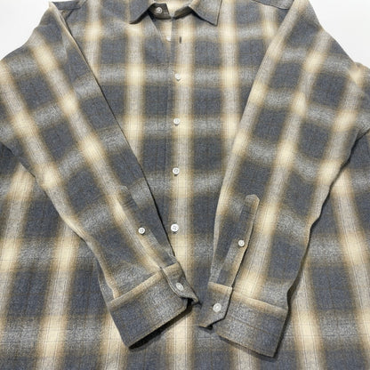 【中古品】【メンズ】 UNIFORM EXPERIMENT ユニフォーム エクスぺリメント FADE SHIRT UE-252059 フェイド シャツ 長袖 トップス 142-260701-sa-14-tei サイズ：3 カラー：ブラウン 万代Net店