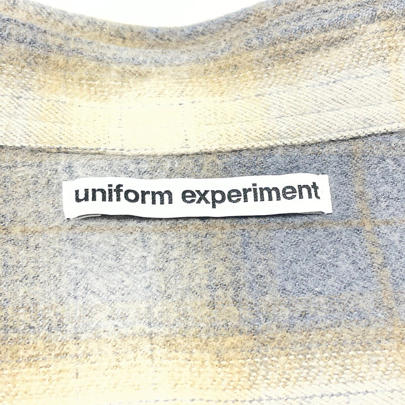 【中古品】【メンズ】 UNIFORM EXPERIMENT ユニフォーム エクスぺリメント FADE SHIRT UE-252059 フェイド シャツ 長袖 トップス 142-260701-sa-14-tei サイズ：3 カラー：ブラウン 万代Net店