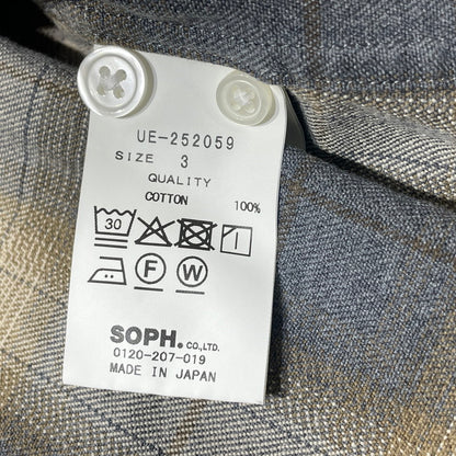 【中古品】【メンズ】 UNIFORM EXPERIMENT ユニフォーム エクスぺリメント FADE SHIRT UE-252059 フェイド シャツ 長袖 トップス 142-260701-sa-14-tei サイズ：3 カラー：ブラウン 万代Net店