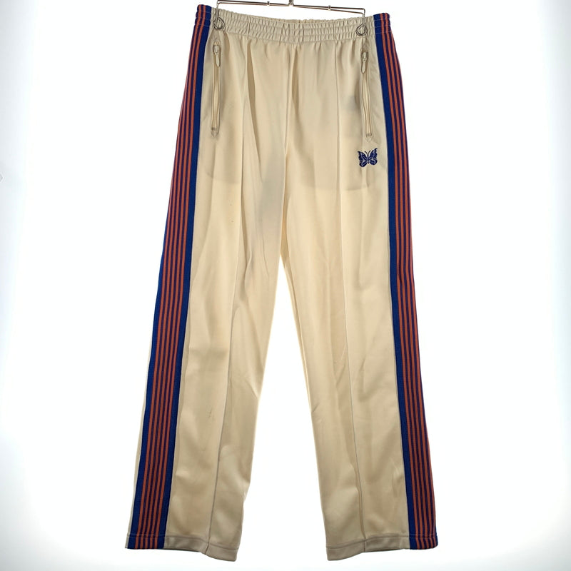 【中古品】【メンズ】 Needles ニードルス EX TRACK PANT NS1640 エクストラ トラックパンツ ボトムス ジャージ パピヨン刺繍 151-260701-ko-19-tei サイズ：S カラー：アイボリー系 万代Net店