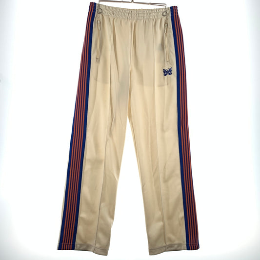 【中古品】【メンズ】 Needles ニードルス EX TRACK PANT NS1640 エクストラ トラックパンツ ボトムス ジャージ パピヨン刺繍 151-260701-ko-19-tei サイズ：S カラー：アイボリー系 万代Net店