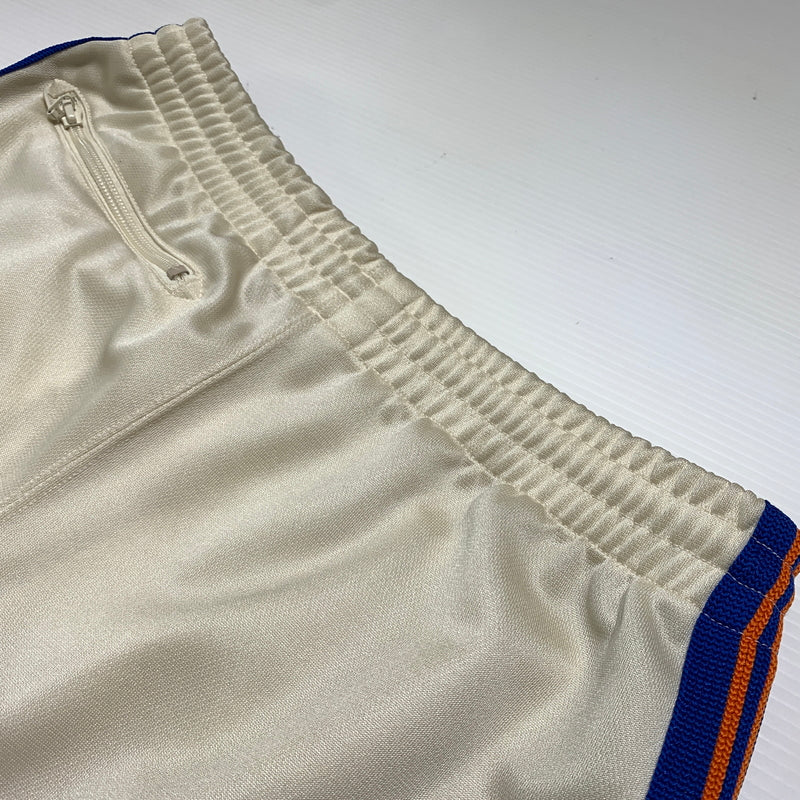 【中古品】【メンズ】 Needles ニードルス EX TRACK PANT NS1640 エクストラ トラックパンツ ボトムス ジャージ パピヨン刺繍 151-260701-ko-19-tei サイズ：S カラー：アイボリー系 万代Net店