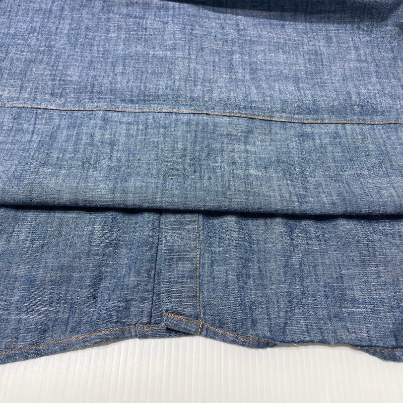 【中古品】【メンズ】 NEEDLES ニードルス OT211 WORK SHIRT COTTON CHAMBRAY ワーク シャツ コットン シャンプブレー 長袖 トップス 140-260701-sa-02-tei サイズ：M カラー：インディゴ 万代Net店