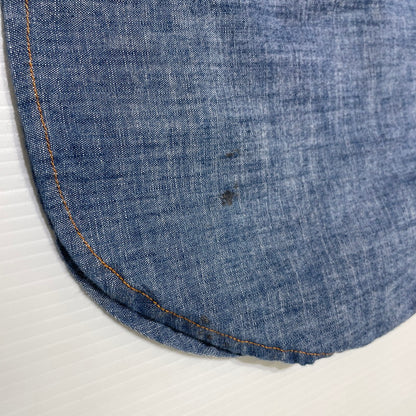 【中古品】【メンズ】 NEEDLES ニードルス OT211 WORK SHIRT COTTON CHAMBRAY ワーク シャツ コットン シャンプブレー 長袖 トップス 140-260701-sa-02-tei サイズ：M カラー：インディゴ 万代Net店