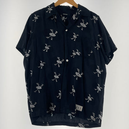 【中古品】【メンズ】 MINEDENIM マインデニム × WACKO MARIA ワコ マリア 別注コラボ HAWAIIAN SHIRT ハワイアン シャツ 半袖 トップス 140-260701-sa-03-tei サイズ：2 カラー：総柄 万代Net店