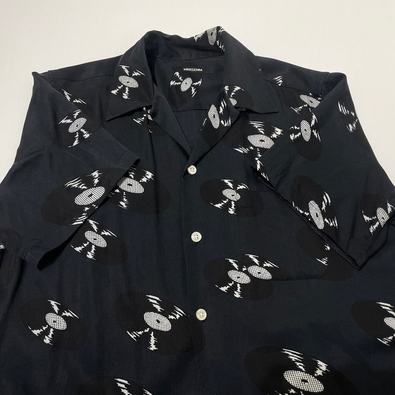 【中古品】【メンズ】 MINEDENIM マインデニム × WACKO MARIA ワコ マリア 別注コラボ HAWAIIAN SHIRT ハワイアン シャツ 半袖 トップス 140-260701-sa-03-tei サイズ：2 カラー：総柄 万代Net店