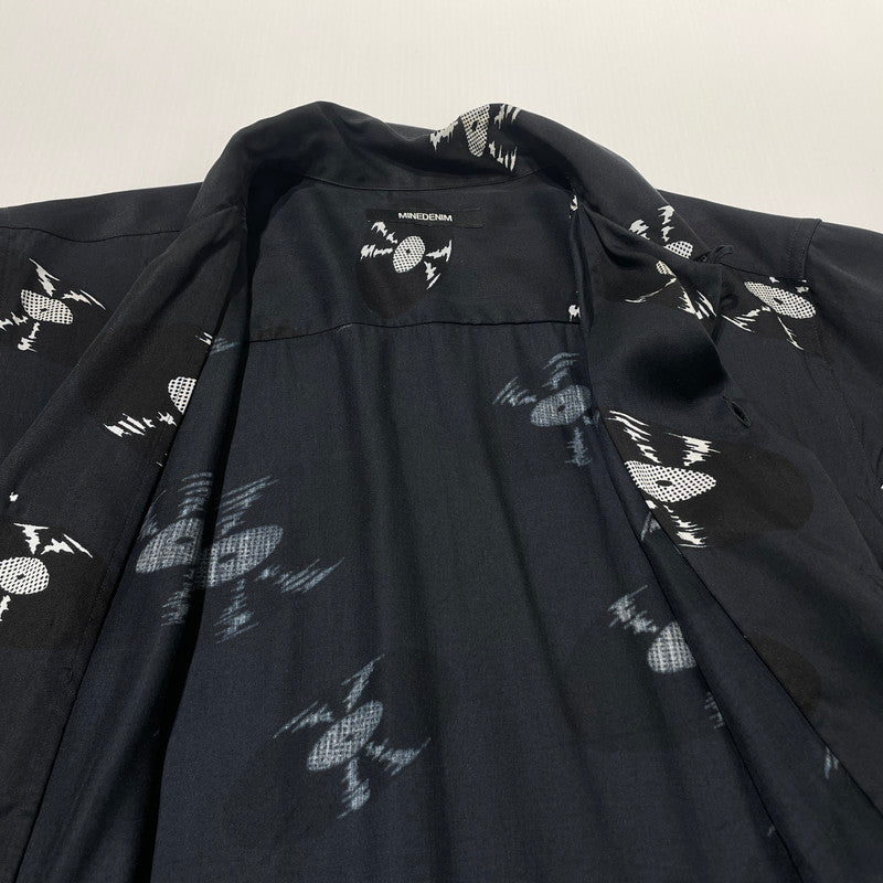 【中古品】【メンズ】 MINEDENIM マインデニム × WACKO MARIA ワコ マリア 別注コラボ HAWAIIAN SHIRT ハワイアン シャツ 半袖 トップス 140-260701-sa-03-tei サイズ：2 カラー：総柄 万代Net店
