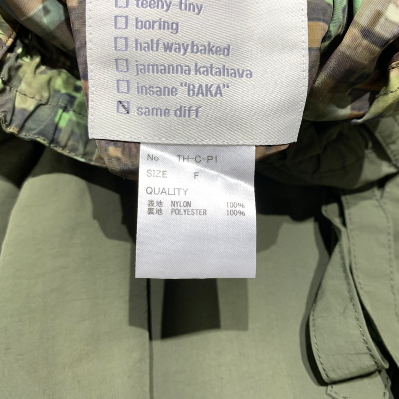 【中古品】【メンズ】 TENHALF テンハーフ REVERSIBLE CARGO PANTS TH-C-P1 リバーシブル カーゴパンツ ボトムス ナイロンパンツ 151-260701-ko-17-tei サイズ：F カラー：カーキ 万代Net店