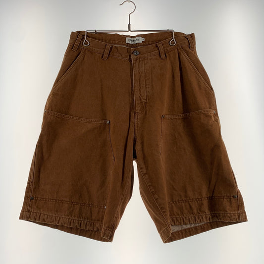 【中古品】【メンズ】 Evisen Skateboards ゑ エビセン COLORED DENIM WORK SHORTS 24SU-B03 カラーデニム ワークショーツ ボトムス ハーフパンツ 153-260701-ko-14-tei サイズ：L カラー：ブラウン 万代Net店